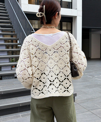 【DouDou】鉤針刺繡套頭衫