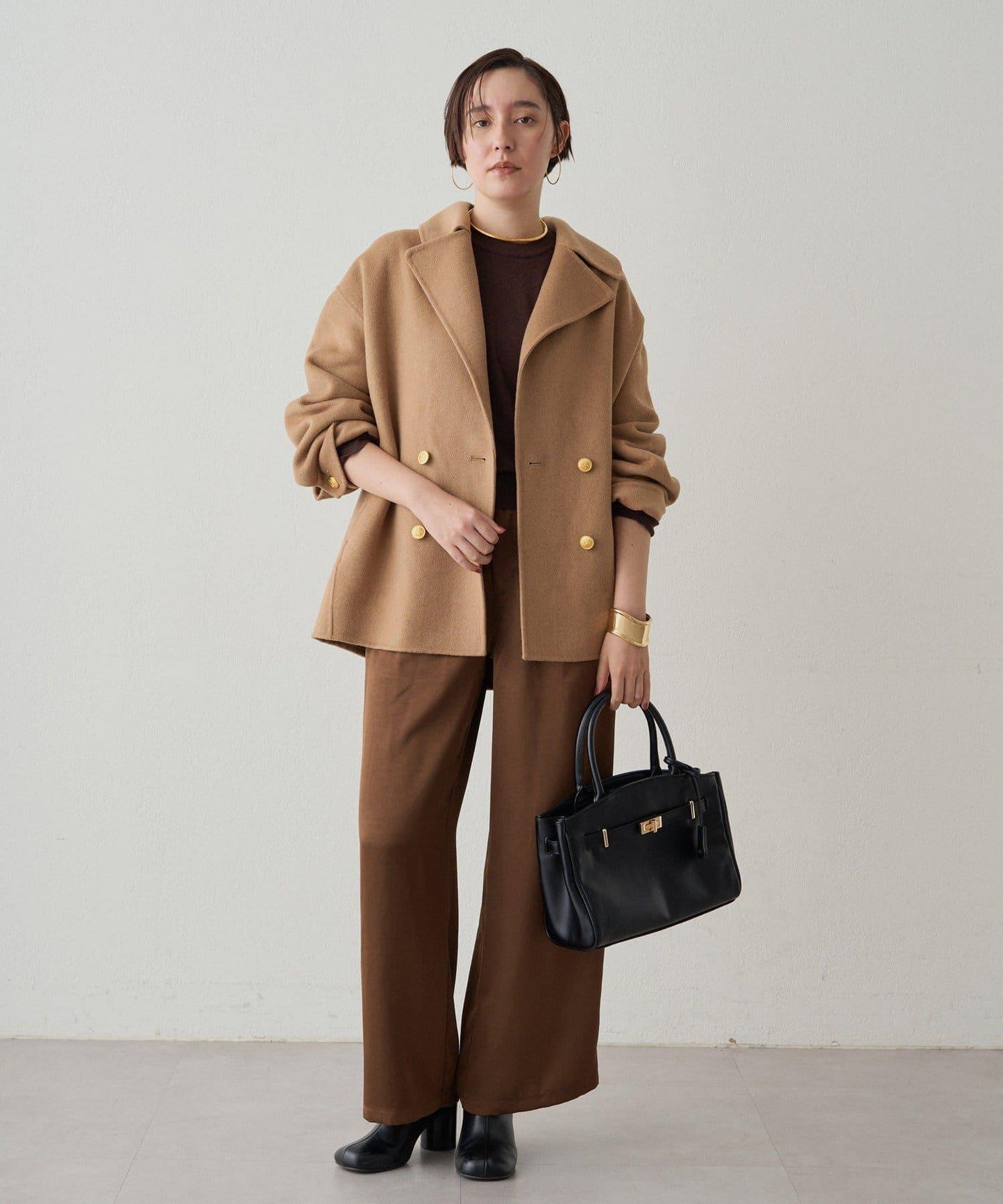 寬腰帶緞面長褲 2nd