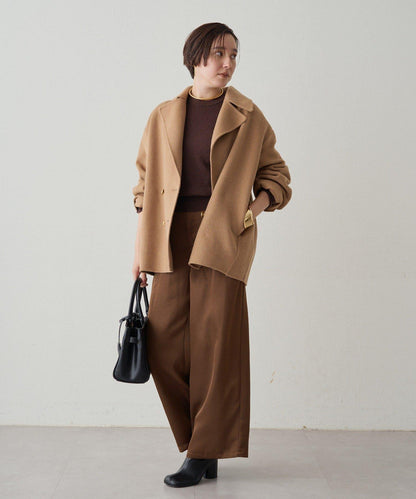 寬腰帶緞面長褲 2nd