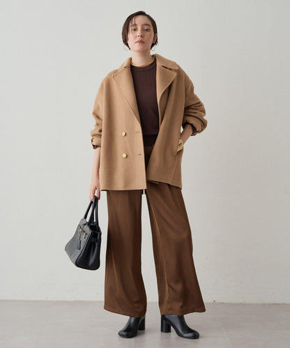 寬腰帶緞面長褲 2nd