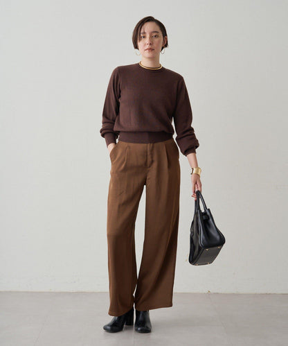 寬腰帶緞面長褲 2nd