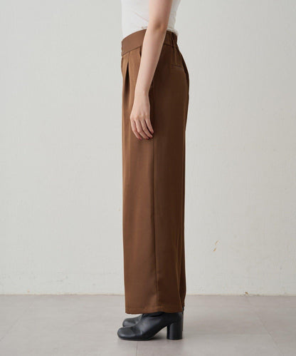 寬腰帶緞面長褲 2nd