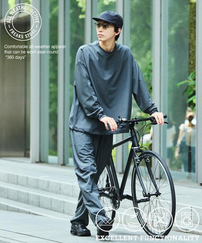 全氣候運動服/寬鬆版可收納套裝/圓領套頭衫/長褲