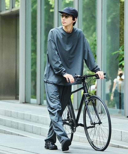 全氣候運動服/寬鬆版可收納套裝/圓領套頭衫/長褲