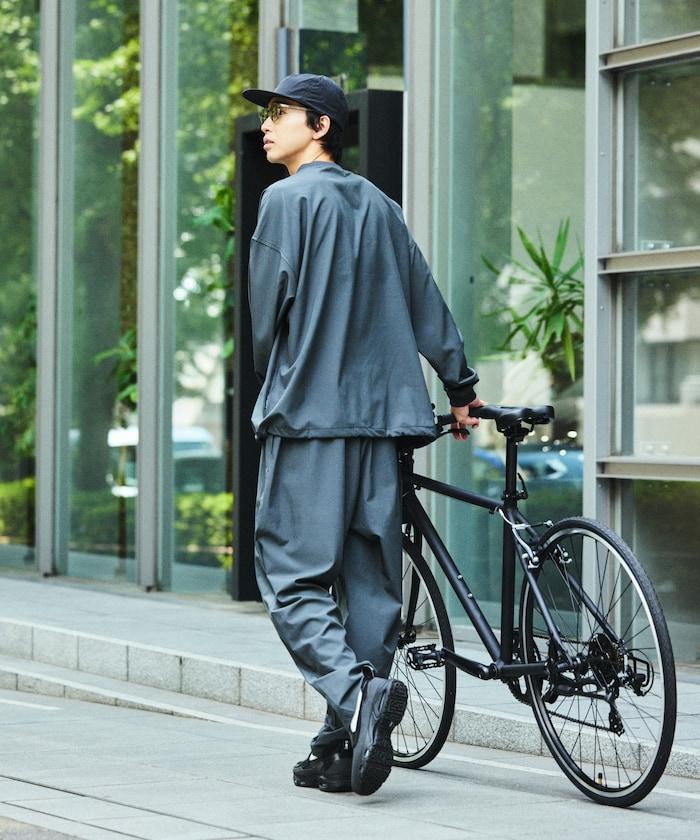 全氣候運動服/寬鬆版可收納套裝/圓領套頭衫/長褲