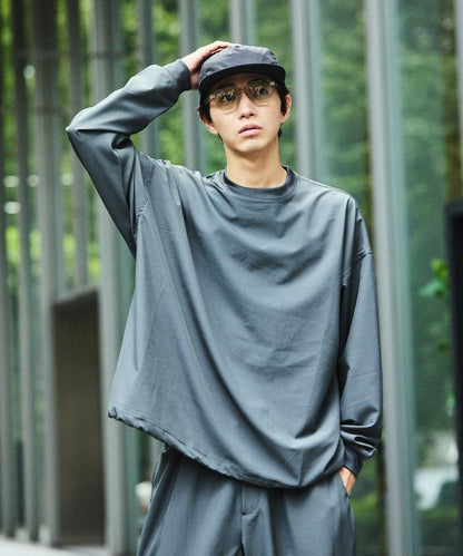 全氣候運動服/寬鬆版可收納套裝/圓領套頭衫/長褲