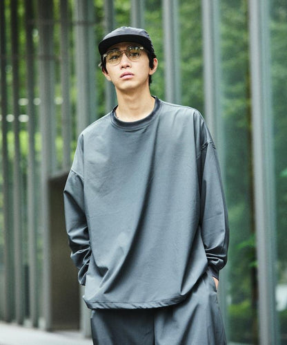 全氣候運動服/寬鬆版可收納套裝/圓領套頭衫/長褲