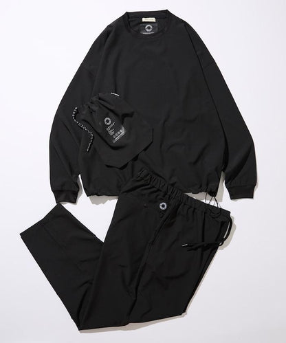 全氣候運動服/寬鬆版可收納套裝/圓領套頭衫/長褲