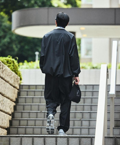 全氣候運動服/寬鬆版可收納套裝/圓領套頭衫/長褲