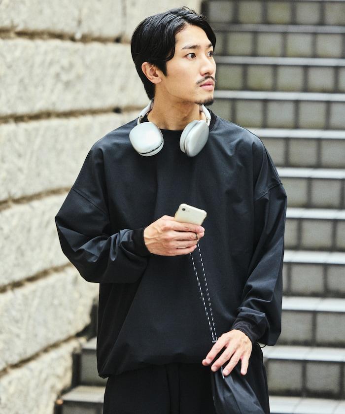 全氣候運動服/寬鬆版可收納套裝/圓領套頭衫/長褲