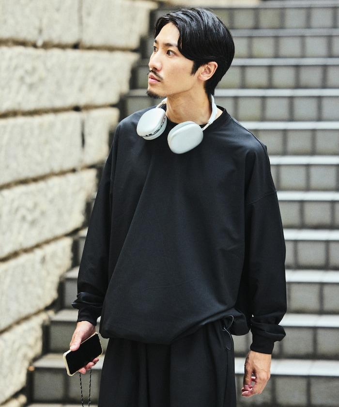 全氣候運動服/寬鬆版可收納套裝/圓領套頭衫/長褲