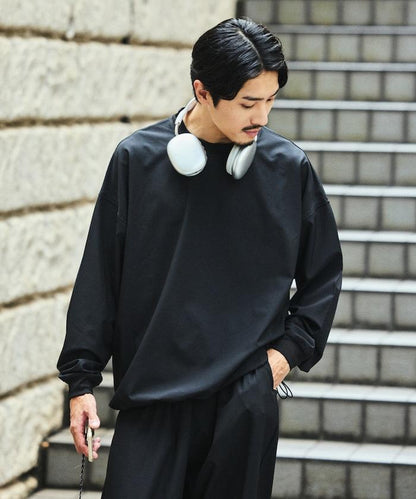 全氣候運動服/寬鬆版可收納套裝/圓領套頭衫/長褲