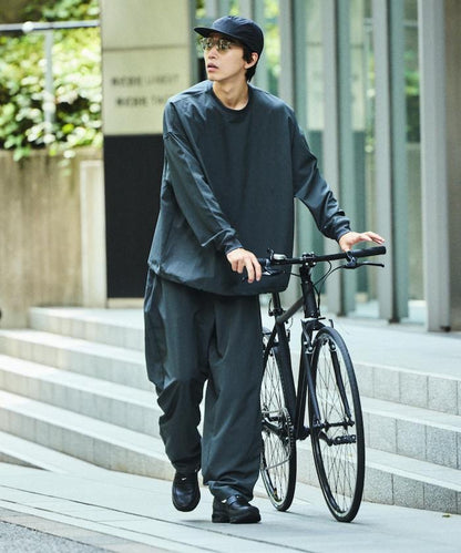 全氣候運動服/寬鬆版可收納套裝/圓領套頭衫/長褲