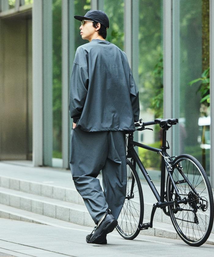 全氣候運動服/寬鬆版可收納套裝/圓領套頭衫/長褲