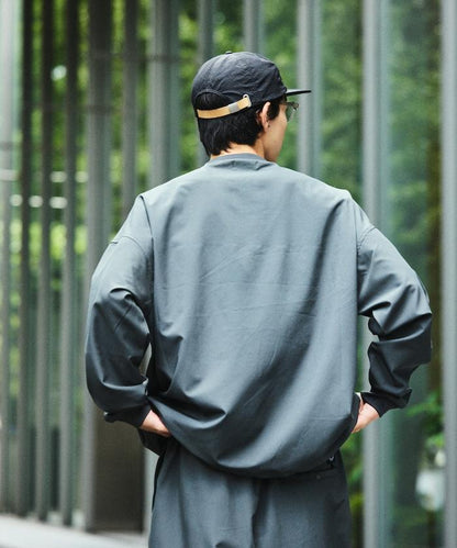 全氣候運動服/寬鬆版可收納套裝/圓領套頭衫/長褲