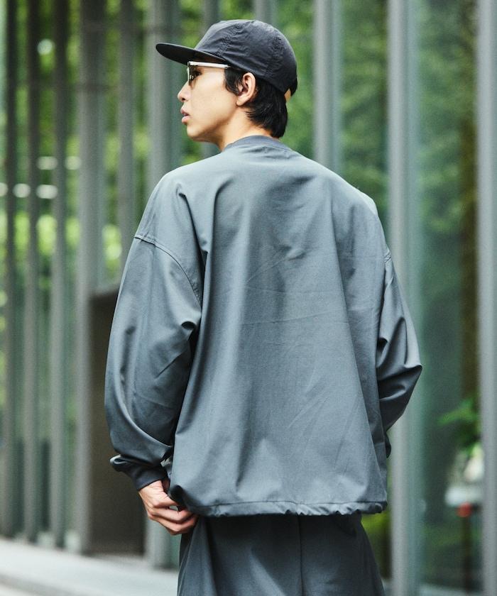 全氣候運動服/寬鬆版可收納套裝/圓領套頭衫/長褲