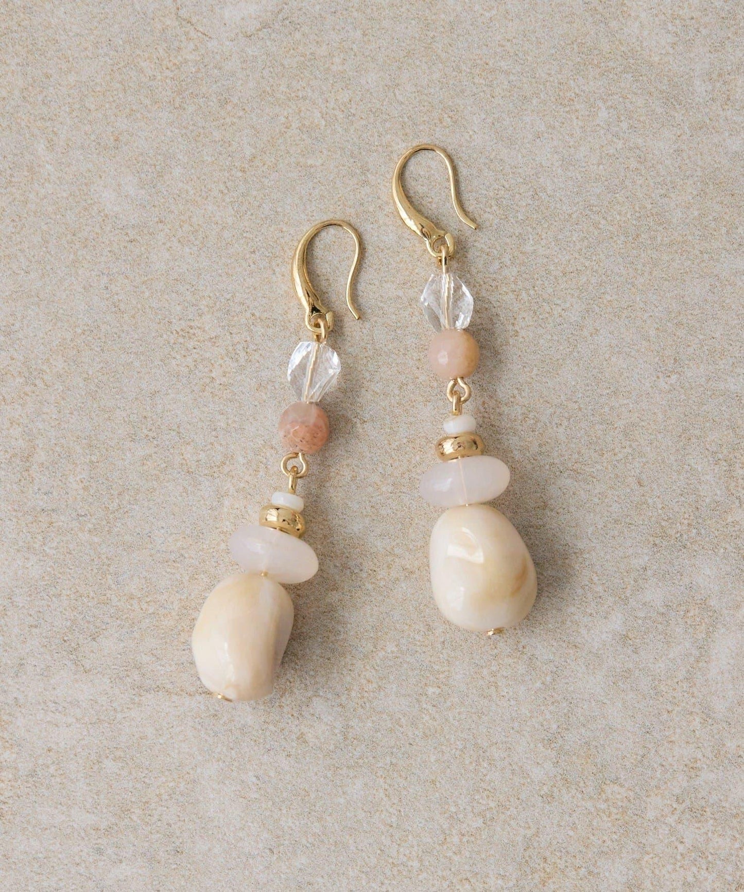 【ear PAPILLONNER】漸變大理石紋耳環