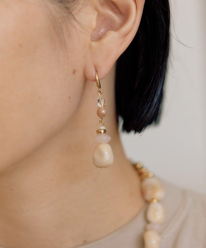 【ear PAPILLONNER】漸變大理石紋耳環