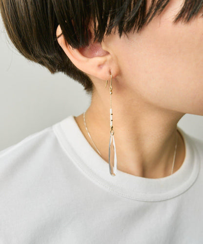 【ear PAPILLONNER】長款水晶耳環