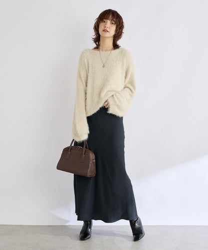 【復刻/前後兩穿】混色羽毛兩穿針織衫