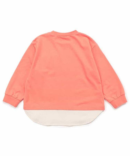 星星口袋拼接層疊風T恤