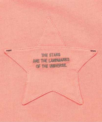 星星口袋拼接層疊風T恤