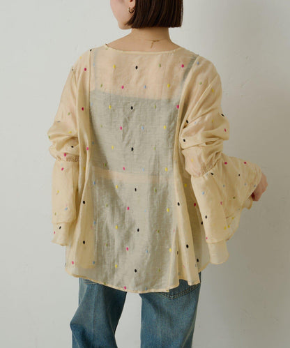 多色波點襯衫