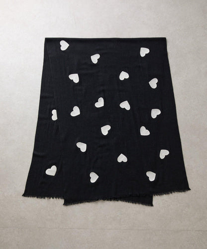 《CITRUS》愛心刺繡圍巾