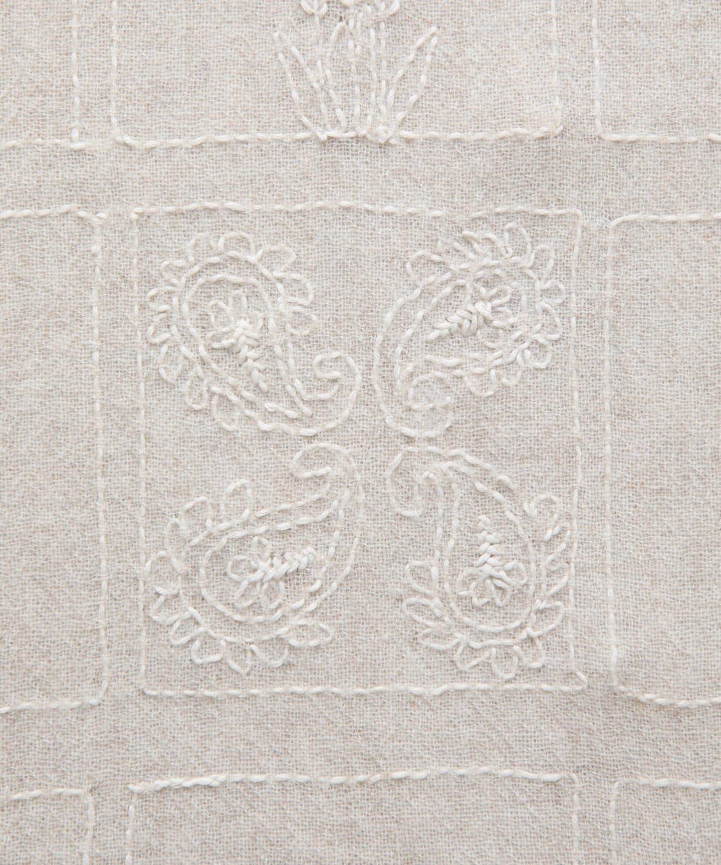 《CITRUS》刺繡流蘇圍巾