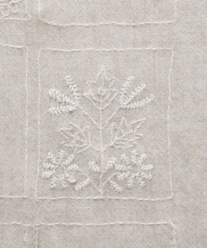 《CITRUS》刺繡流蘇圍巾