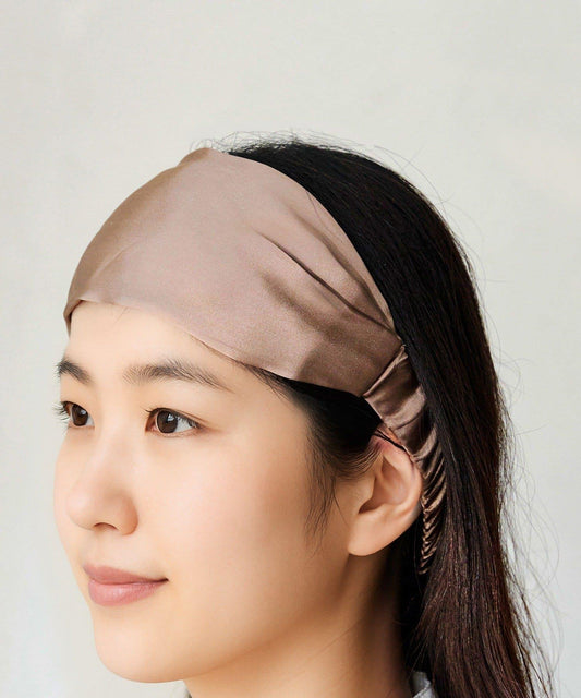 《シルク100%》シルクターバン