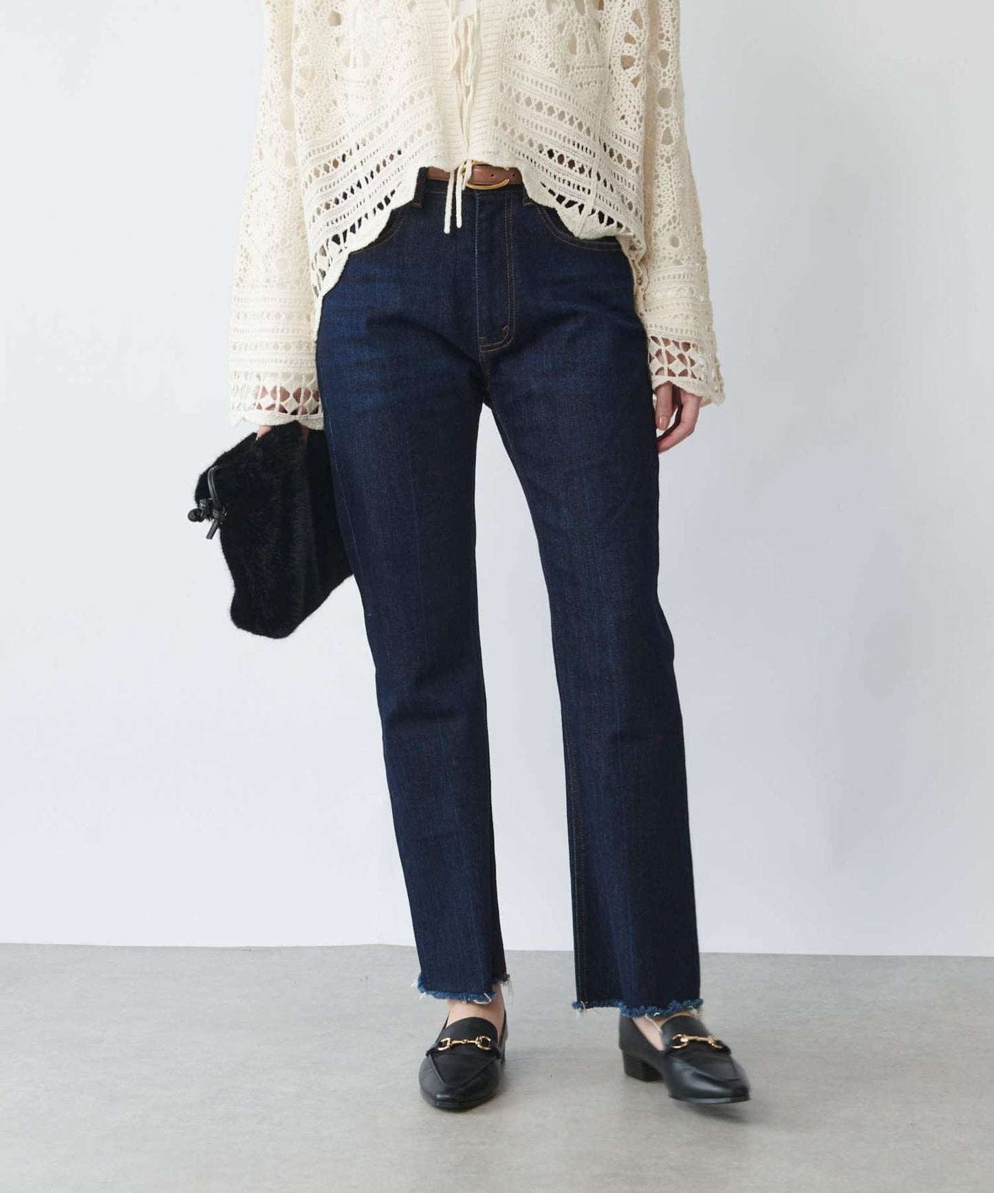 美型高彈力喇叭牛仔褲