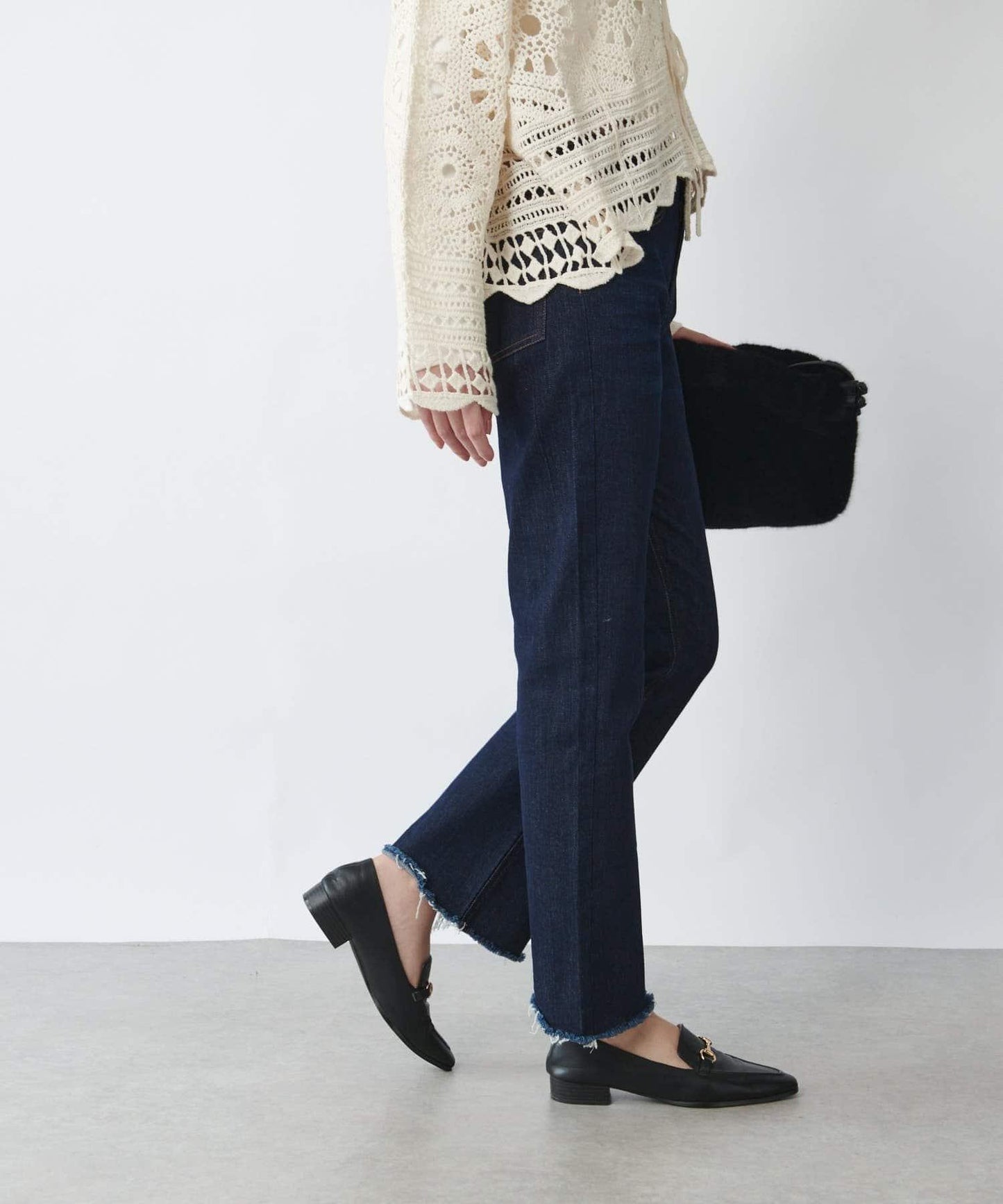 美型高彈力喇叭牛仔褲