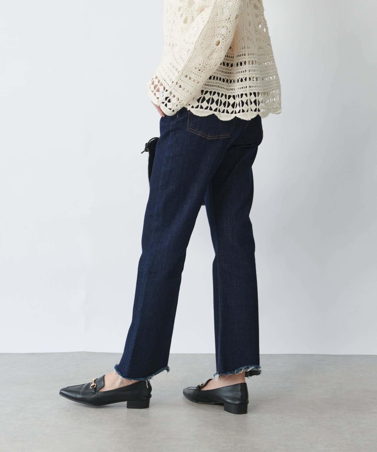 美型高彈力喇叭牛仔褲