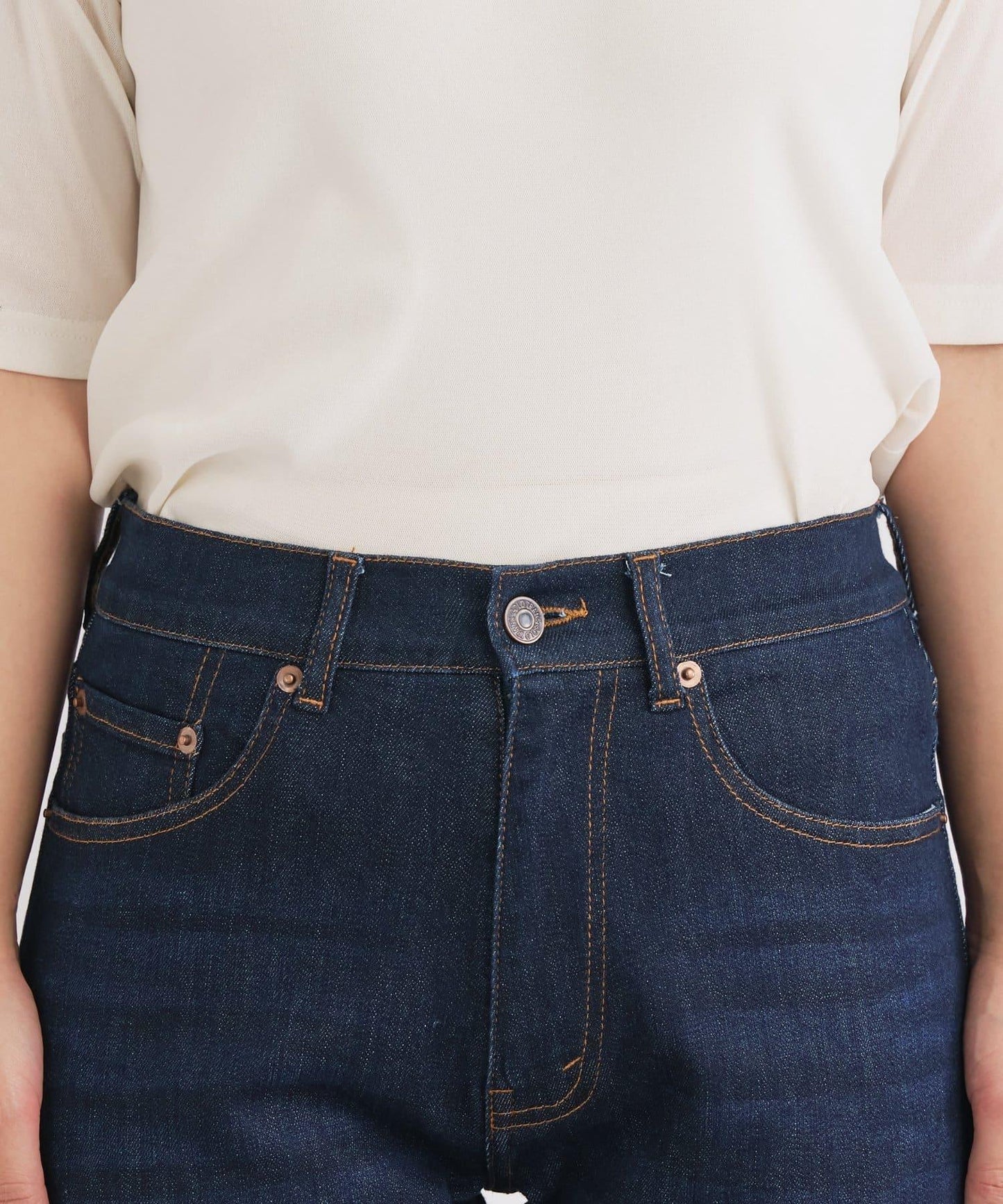 美型高彈力喇叭牛仔褲