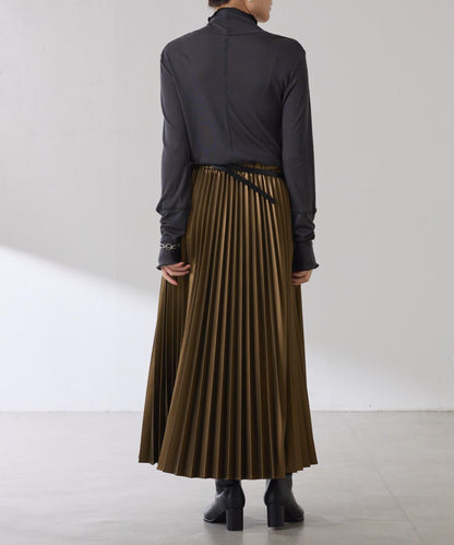 【可水洗上衣】羊毛混紡透視高領衫