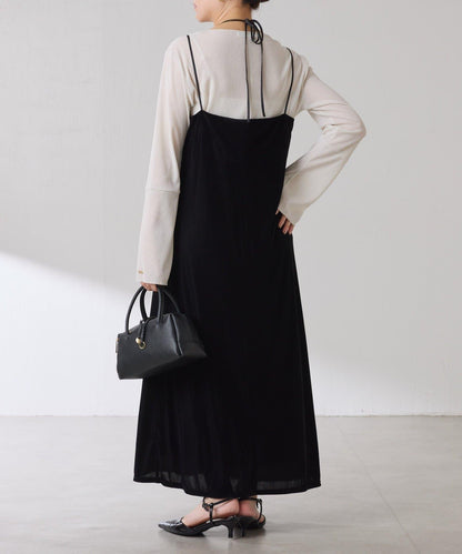 【可作內搭】透視亮絲羅紋方領上衣