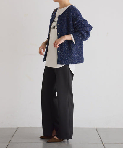 【2尺碼可選/高彈力】壓褶微喇叭褲