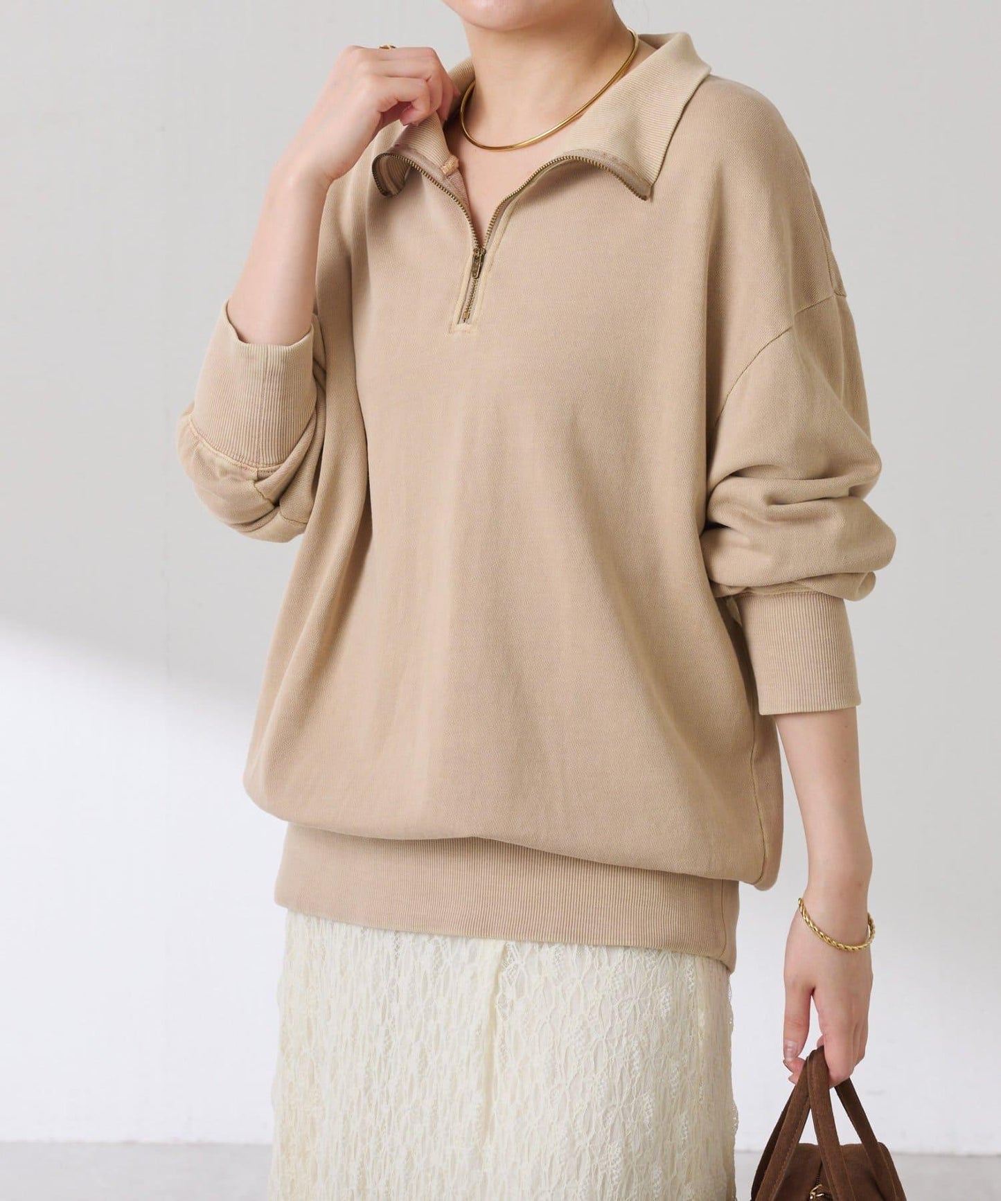 【大人休閒衛衣】半拉鍊衛衣