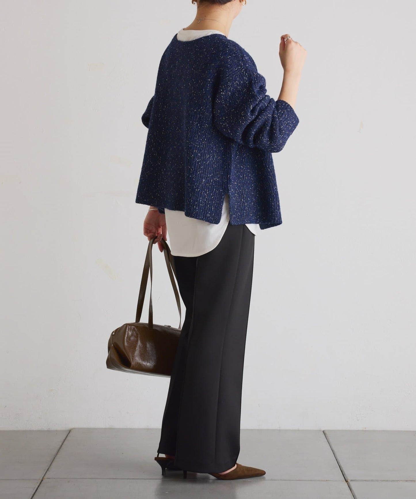 【2尺碼可選/高彈力】壓褶微喇叭褲