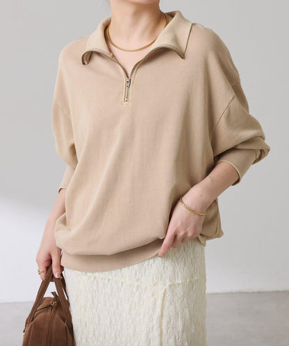 【大人休閒衛衣】半拉鍊衛衣