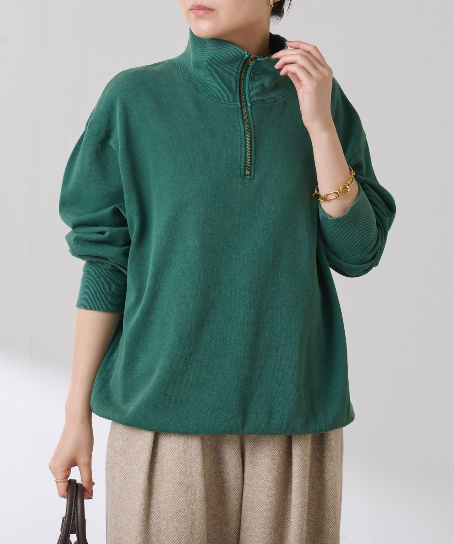 【大人休閒衛衣】半拉鍊衛衣