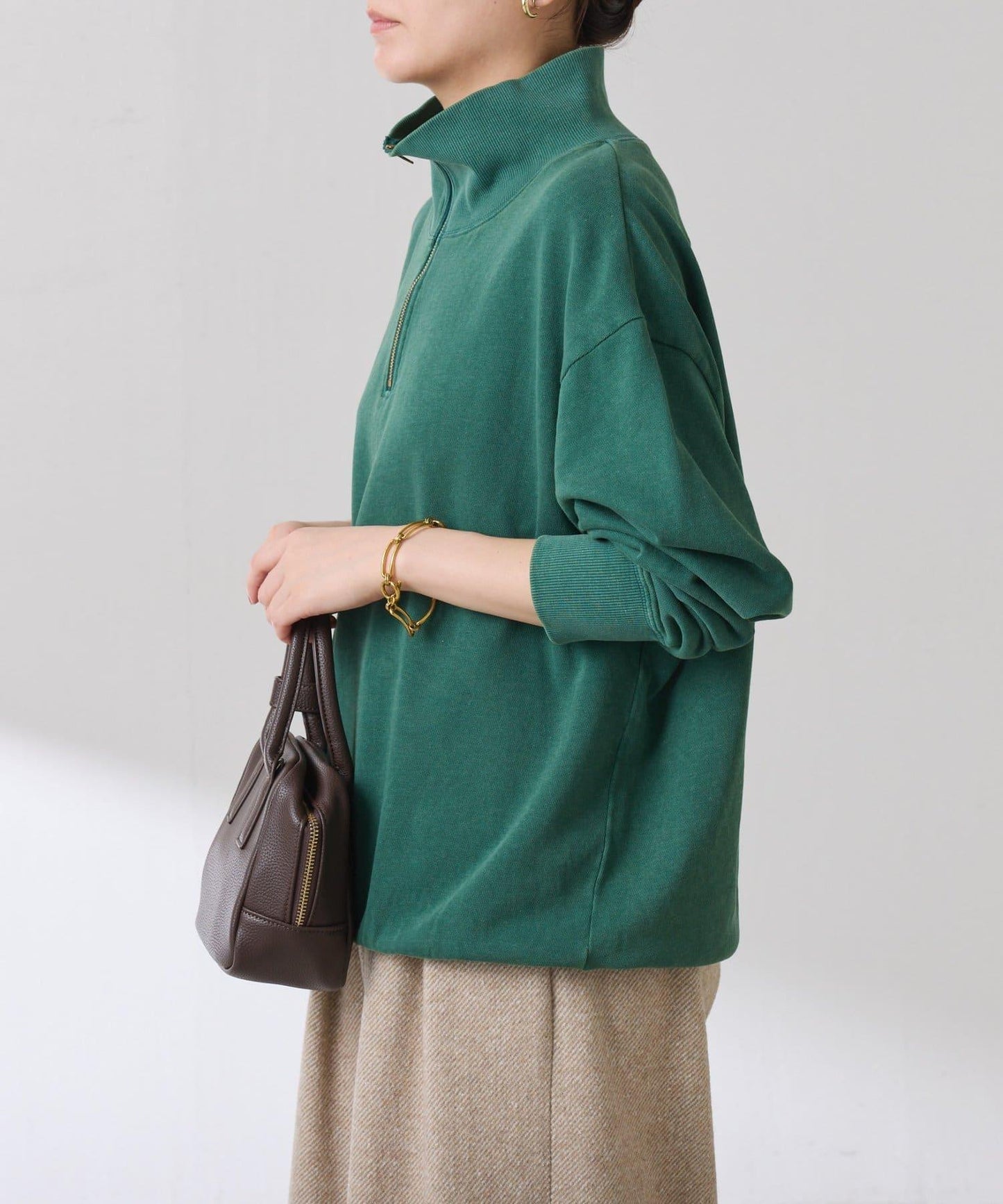 【大人休閒衛衣】半拉鍊衛衣