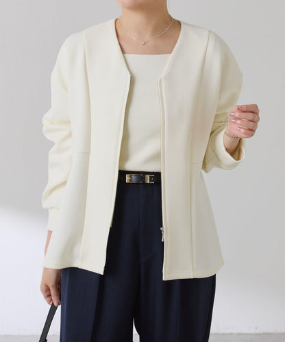 紙板荷葉邊開衫/套裝服