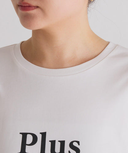 【臀部周圍遮蓋】plus soave標誌長袖T恤