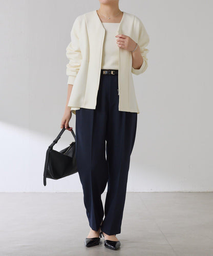 紙板荷葉邊開衫/套裝服