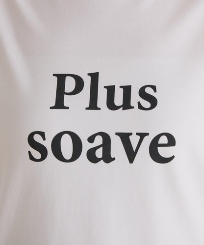 【臀部周圍遮蓋】plus soave標誌長袖T恤