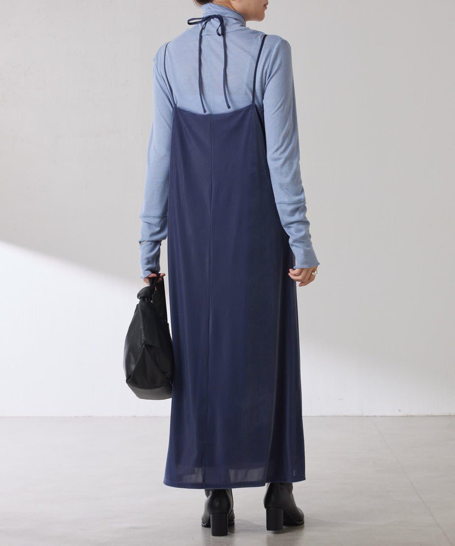 【可水洗上衣】羊毛混紡透視高領衫