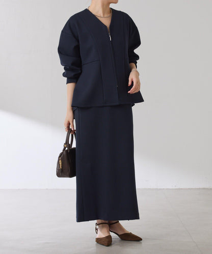 紙板荷葉邊開衫/套裝服