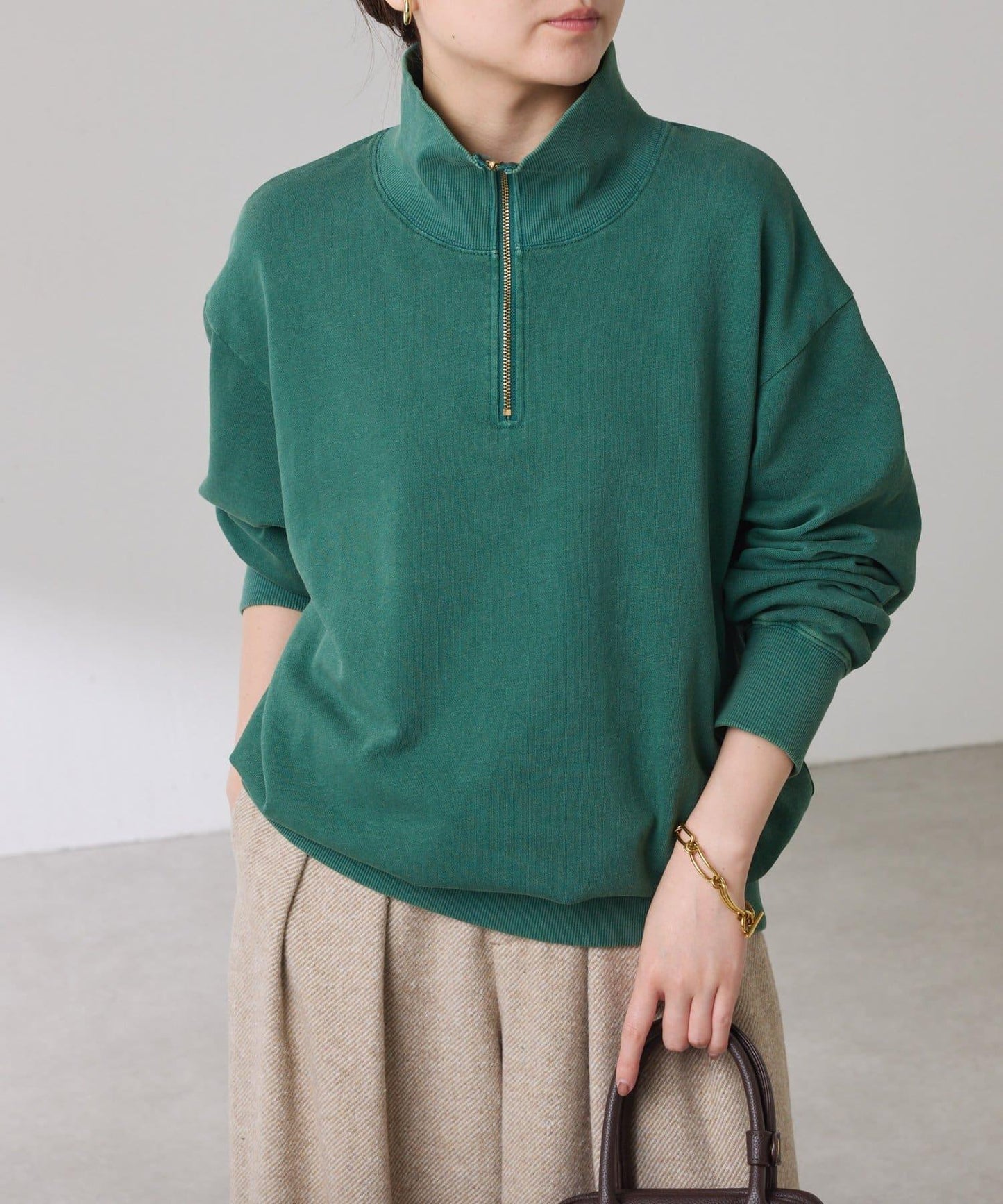 【大人休閒衛衣】半拉鍊衛衣